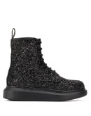Hybrid glitter-effect boots