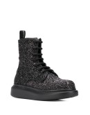 Hybrid glitter-effect boots