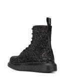 Hybrid glitter-effect boots