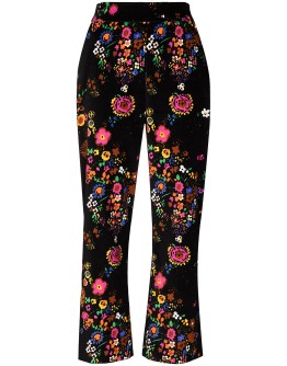 hank floral print trousers