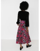 floral-print V-neck dress