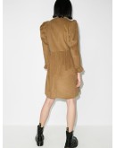 Grace puff-sleeve corduroy dress