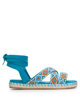 geometric print espadrilles
