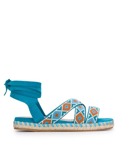 geometric print espadrilles