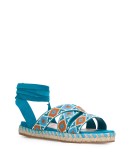 geometric print espadrilles