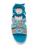 geometric print espadrilles