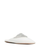 crystal-embellished flat mules