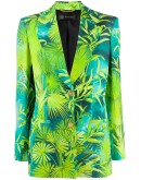 Jungle print single-breasted blazer