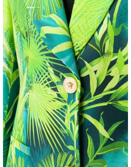Jungle print single-breasted blazer