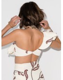 Kissing one shoulder bikini top