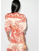 Astral floral-print blouse
