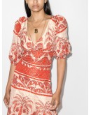 Astral floral-print blouse