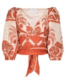 Astral floral-print blouse