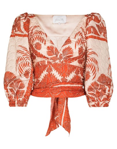 Astral floral-print blouse