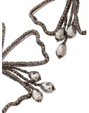 gold-tone crystal drop earrings