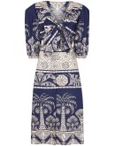 Any Route Goes printed midi dress