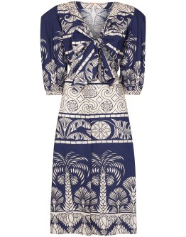 Any Route Goes printed midi dress