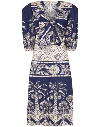 Any Route Goes printed midi dress