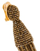 Champagne gold-tone tassel earrings