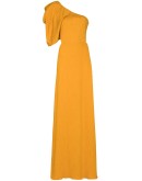 Shimmering Blush one-shoulder maxi dress