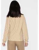 cropped logo-embroidered top