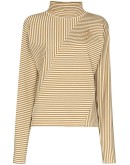 cropped logo-embroidered top