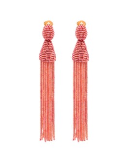 beaded tassel earrings