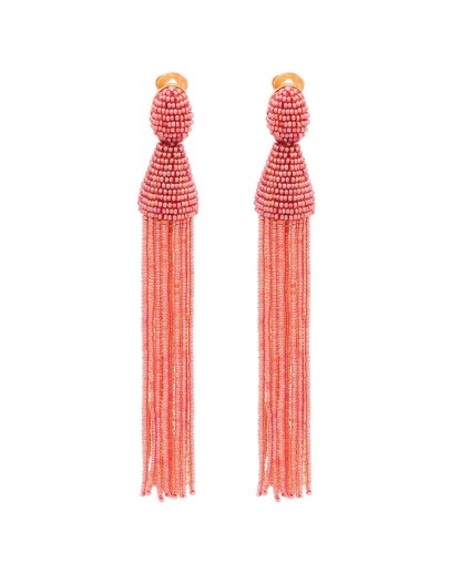 beaded tassel earrings