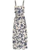 Cat Goddess floral ruffle maxi-dress