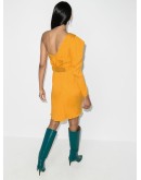 Shining Sun belted one-shoulder dress