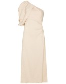 Sea Island one-shoulder dress