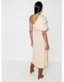 Sea Island one-shoulder dress