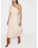 Sea Island one-shoulder dress