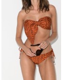 bow-detailed bandeau bikini top