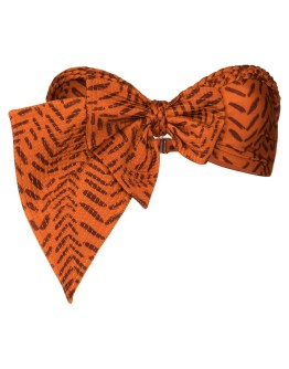 bow-detailed bandeau bikini top