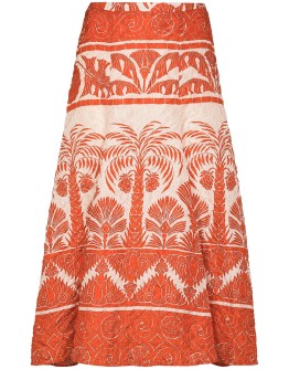 Palm To Nadube pleated midi skirt