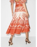 Palm To Nadube pleated midi skirt