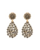gold-tone crystal earrings