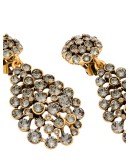 gold-tone crystal earrings