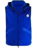 logo-patch zipped gilet