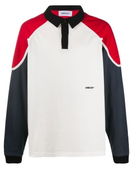 panelled polo shirt