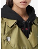 press-stud detail trench coat