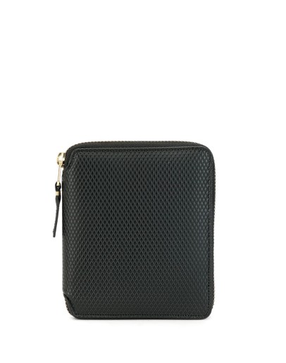 textured zip-around wallet