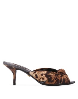 60mm leopard-print mules