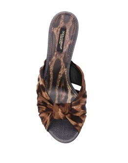 60mm leopard-print mules
