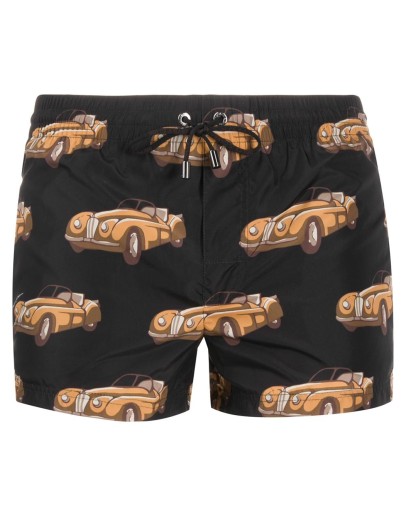 car print swimming shorts