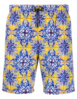 Maiolica print swimming shorts