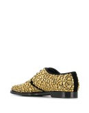crystal embroidered Derby shoes
