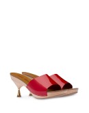 patent leather mules