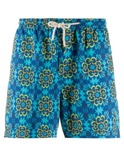 Vendicari tile-print swim shorts